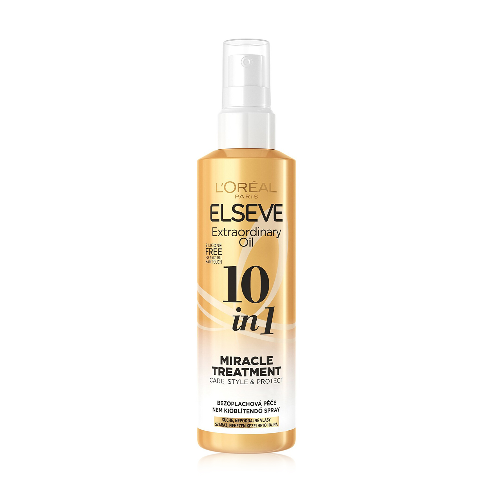 Багатофункціональний спрей 10 в 1 L'Oreal Paris Elseve Extraordinary Oil 10 in 1 Miracle Treatment  для сухого та неслухняного волосся, що потребує живлення, 150 мл